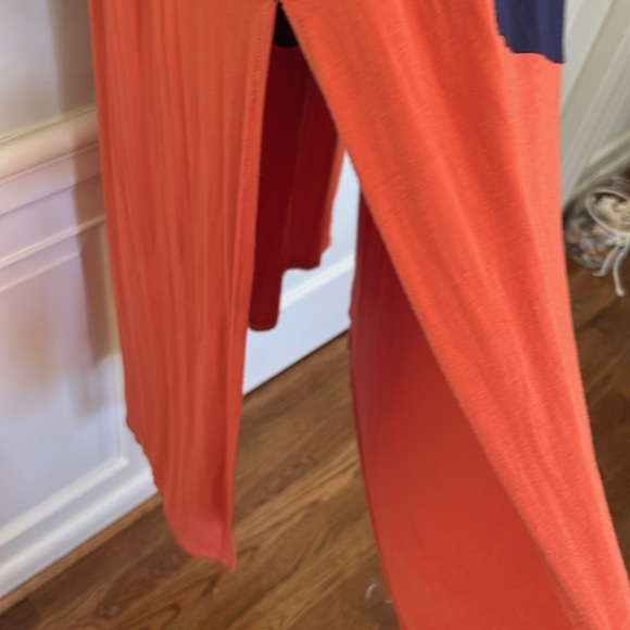 Colorblock Dress + Cardigan Set Size Large 2 Piece Knit Short Sleeves RUGBY - Picture 7 of 11